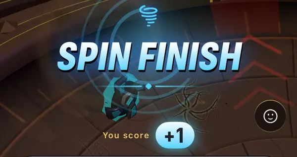Spin finish banner